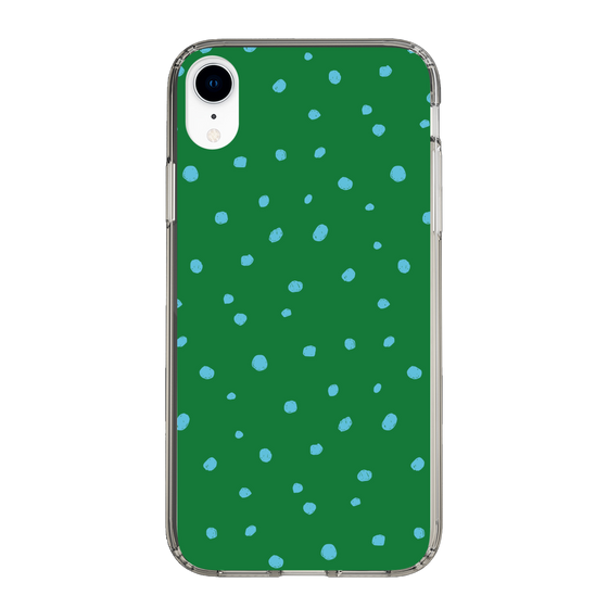 スリムプロテクションケース［ Drawing Dot - Green ］