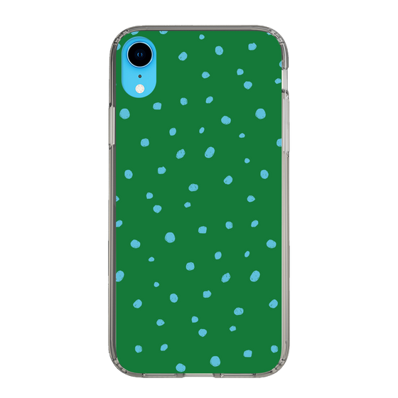 スリムプロテクションケース［ Drawing Dot - Green ］