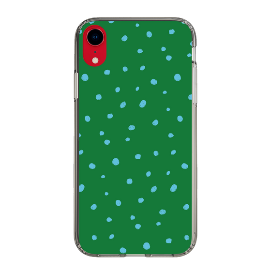 スリムプロテクションケース［ Drawing Dot - Green ］