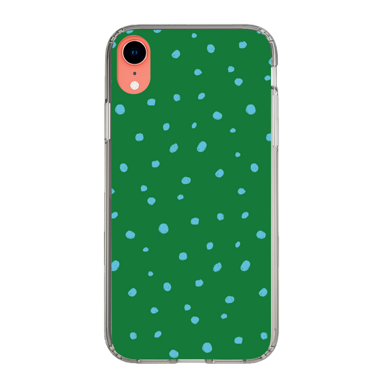スリムプロテクションケース［ Drawing Dot - Green ］