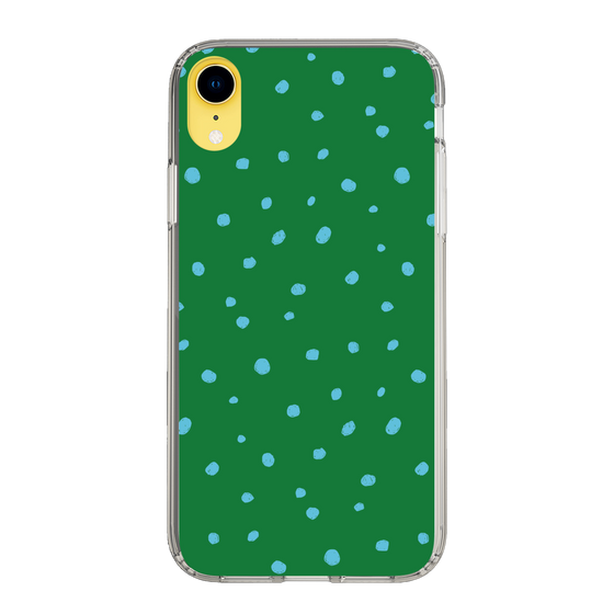 スリムプロテクションケース［ Drawing Dot - Green ］