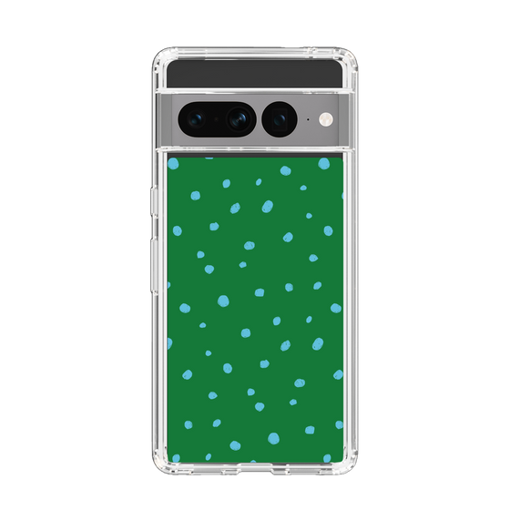 スリムプロテクションケース［ Drawing Dot - Green ］