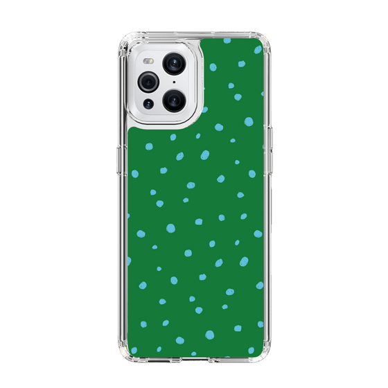 スリムプロテクションケース［ Drawing Dot - Green ］