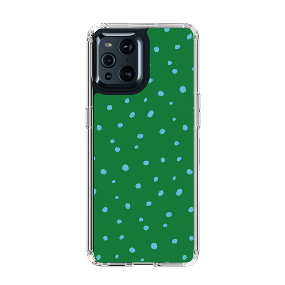 スリムプロテクションケース［ Drawing Dot - Green ］