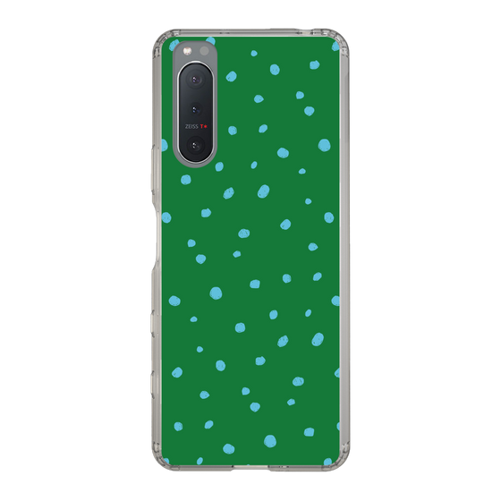 スリムプロテクションケース［ Drawing Dot - Green ］
