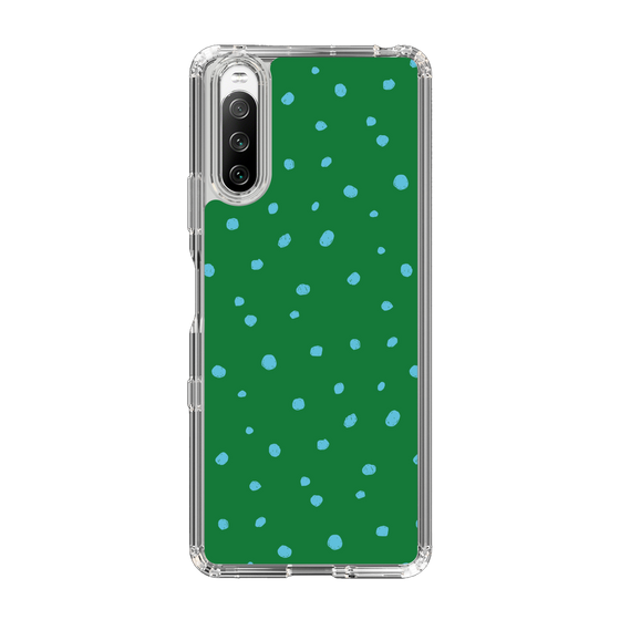 スリムプロテクションケース［ Drawing Dot - Green ］