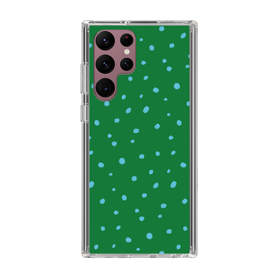 スリムプロテクションケース［ Drawing Dot - Green ］