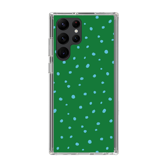 スリムプロテクションケース［ Drawing Dot - Green ］