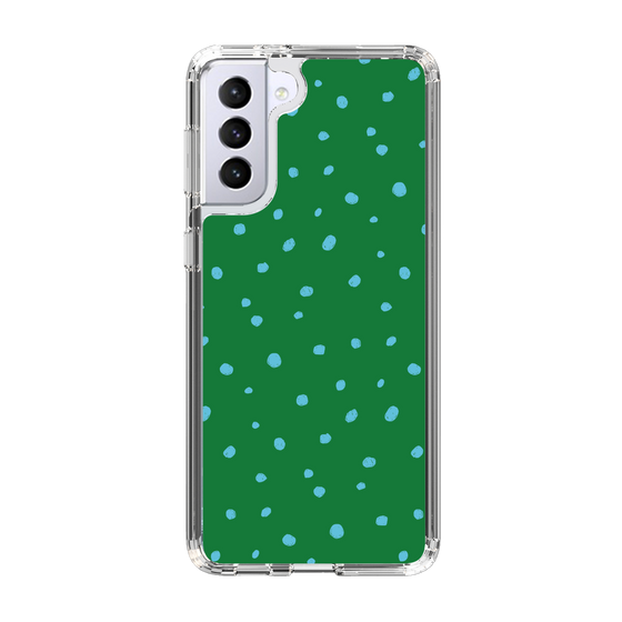 スリムプロテクションケース［ Drawing Dot - Green ］
