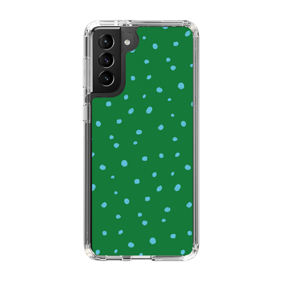 スリムプロテクションケース［ Drawing Dot - Green ］