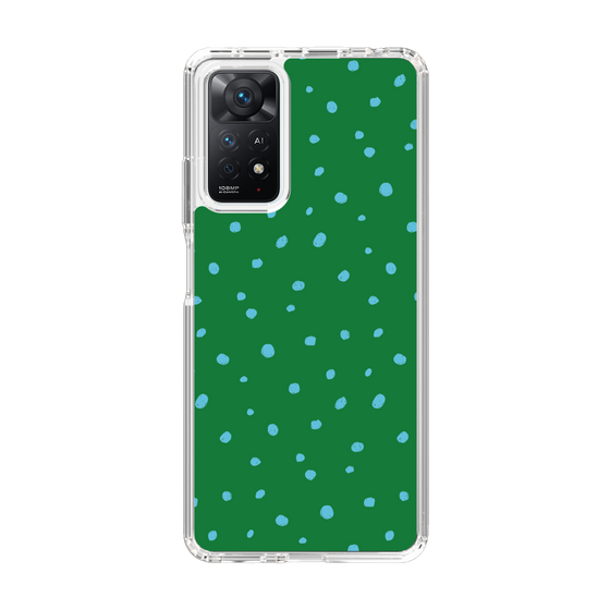 スリムプロテクションケース［ Drawing Dot - Green ］