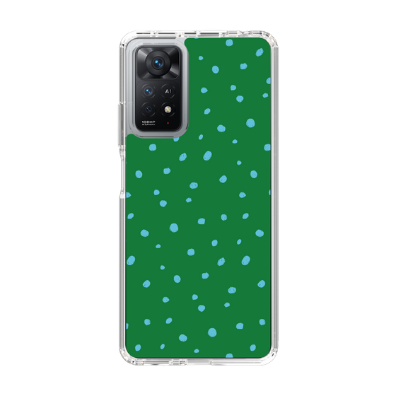 スリムプロテクションケース［ Drawing Dot - Green ］