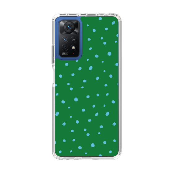 スリムプロテクションケース［ Drawing Dot - Green ］