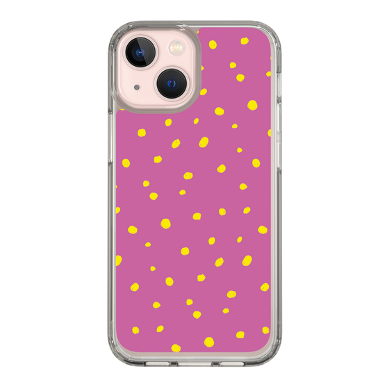 スリムプロテクションケース［ Drawing Dot - Pink ］