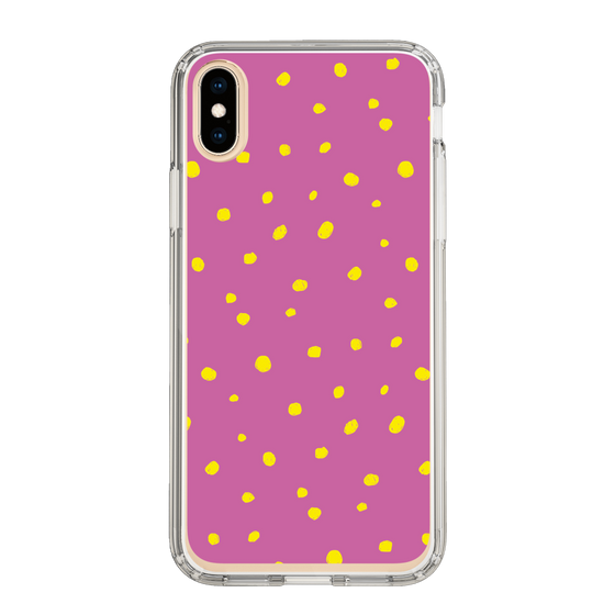 スリムプロテクションケース［ Drawing Dot - Pink ］