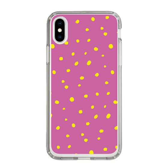 スリムプロテクションケース［ Drawing Dot - Pink ］