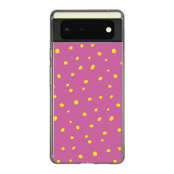 スリムプロテクションケース［ Drawing Dot - Pink ］