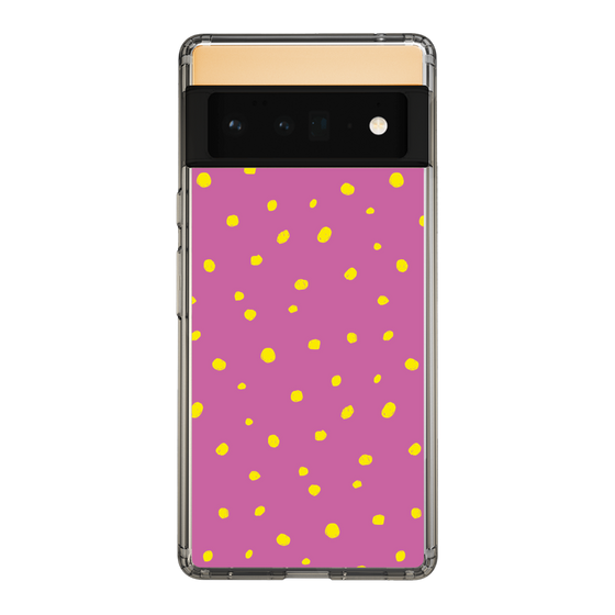 スリムプロテクションケース［ Drawing Dot - Pink ］