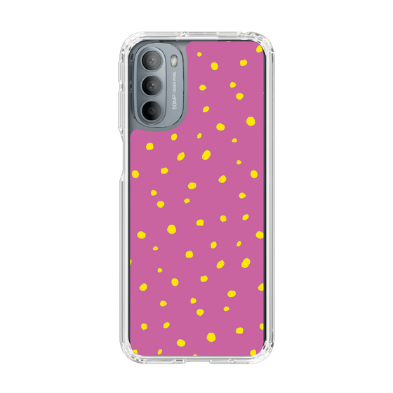 スリムプロテクションケース［ Drawing Dot - Pink ］