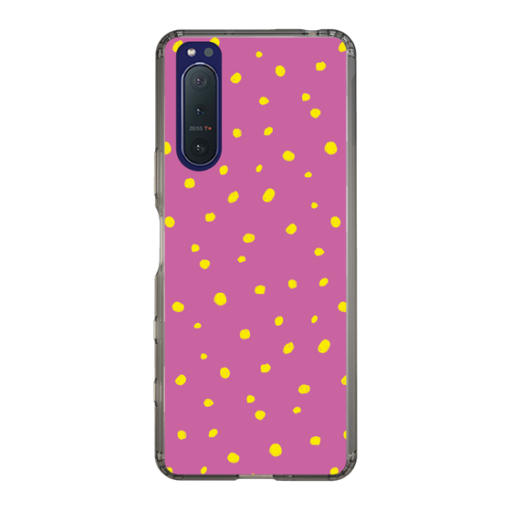 スリムプロテクションケース［ Drawing Dot - Pink ］