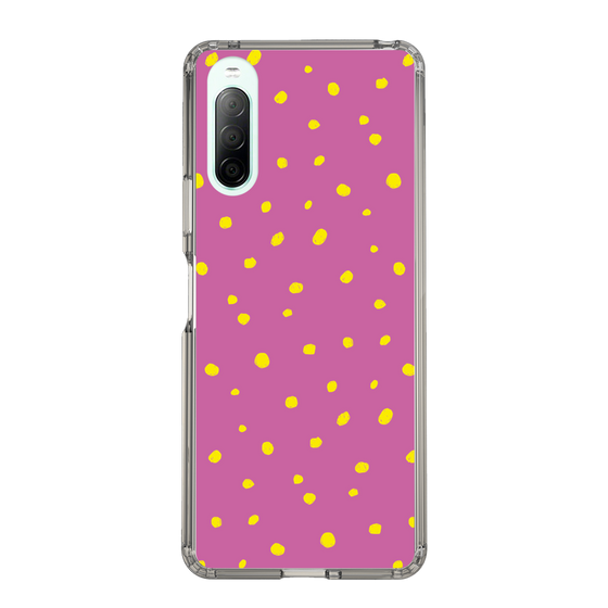 スリムプロテクションケース［ Drawing Dot - Pink ］