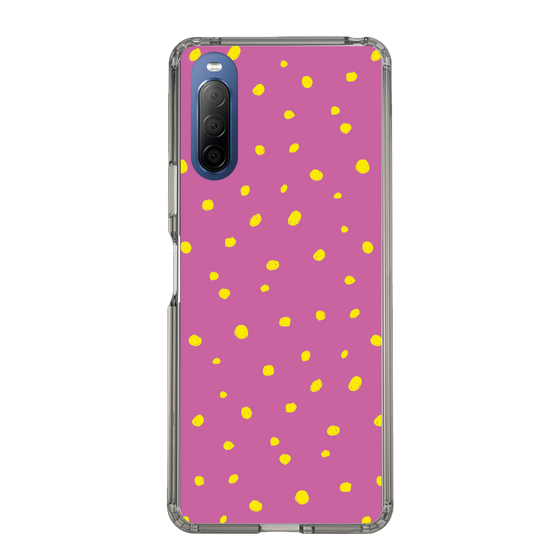 スリムプロテクションケース［ Drawing Dot - Pink ］