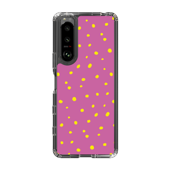スリムプロテクションケース［ Drawing Dot - Pink ］