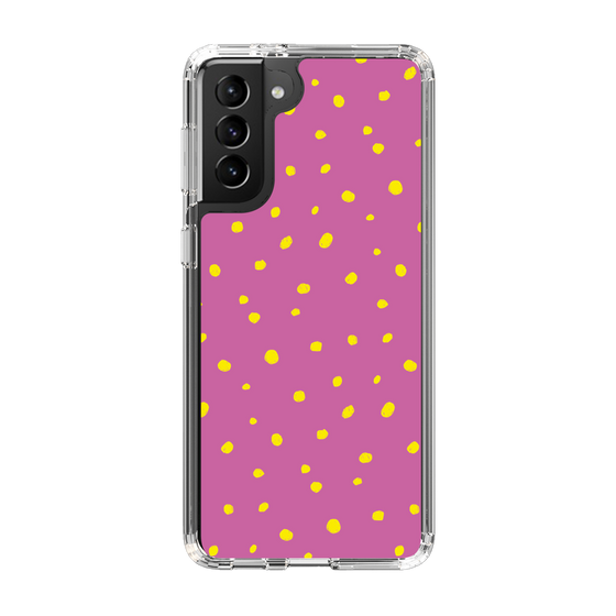スリムプロテクションケース［ Drawing Dot - Pink ］
