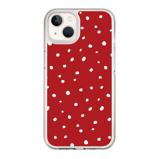 スリムプロテクションケース［ Drawing Dot - Red ］