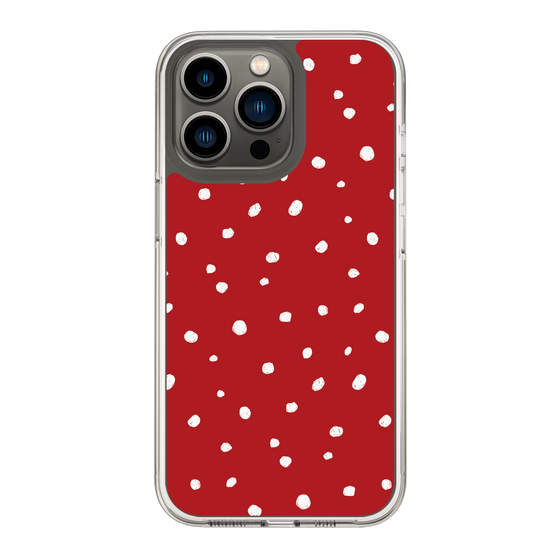スリムプロテクションケース［ Drawing Dot - Red ］
