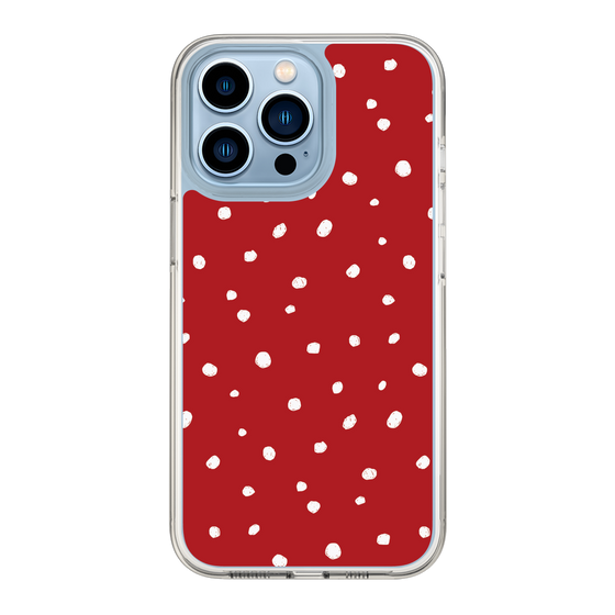 スリムプロテクションケース［ Drawing Dot - Red ］