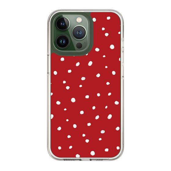 スリムプロテクションケース［ Drawing Dot - Red ］