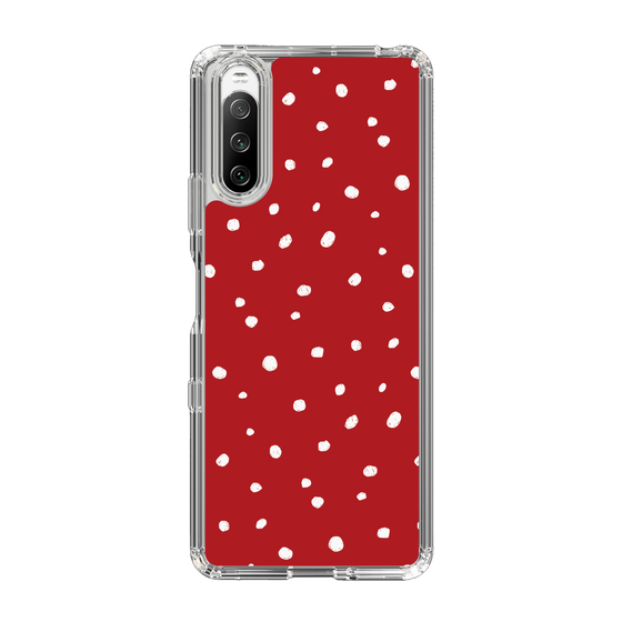 スリムプロテクションケース［ Drawing Dot - Red ］