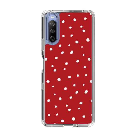 スリムプロテクションケース［ Drawing Dot - Red ］