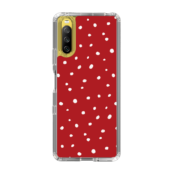 スリムプロテクションケース［ Drawing Dot - Red ］