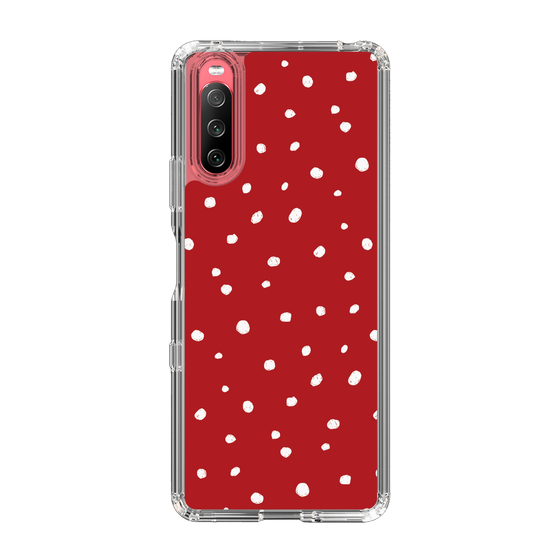 スリムプロテクションケース［ Drawing Dot - Red ］