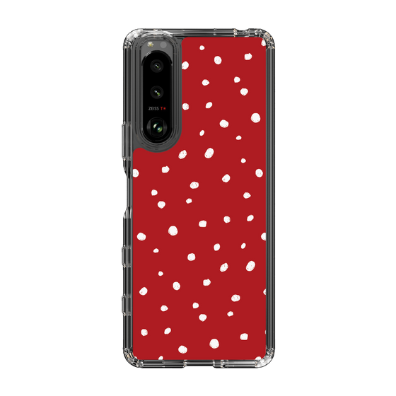 スリムプロテクションケース［ Drawing Dot - Red ］