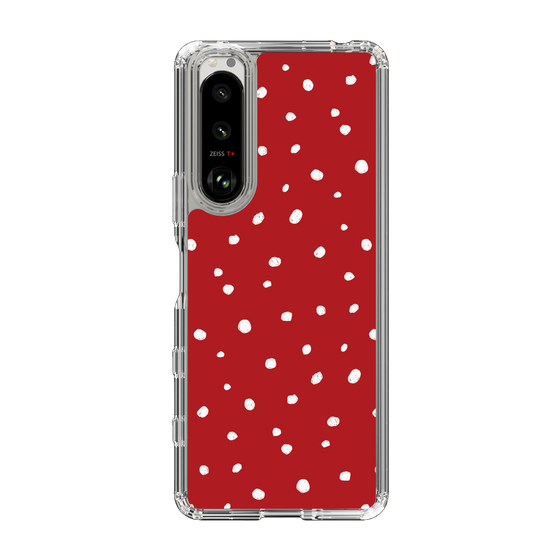 スリムプロテクションケース［ Drawing Dot - Red ］