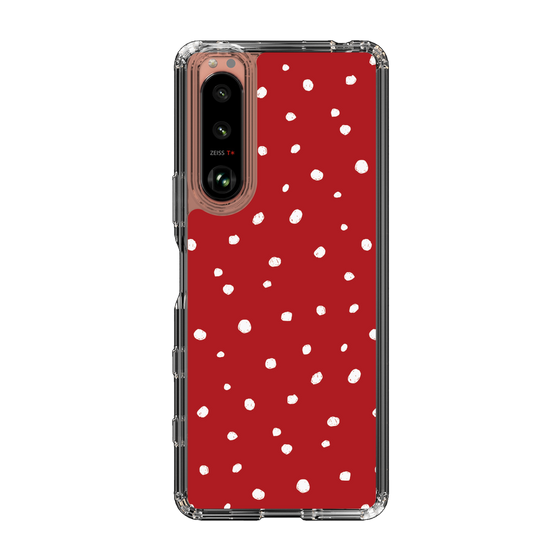 スリムプロテクションケース［ Drawing Dot - Red ］
