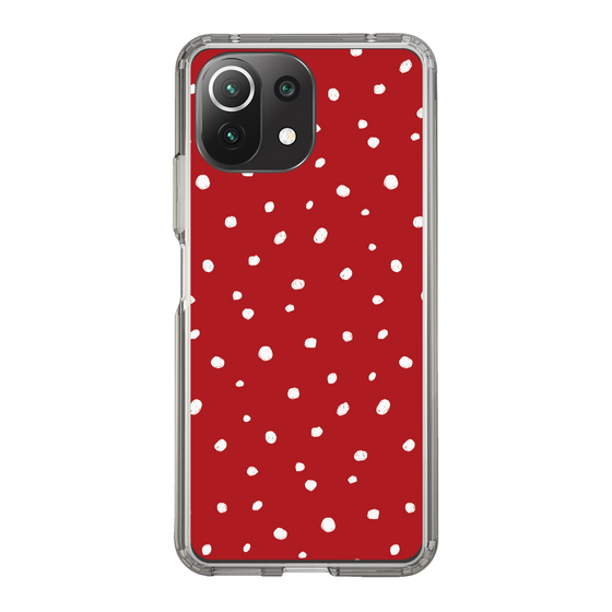 スリムプロテクションケース［ Drawing Dot - Red ］