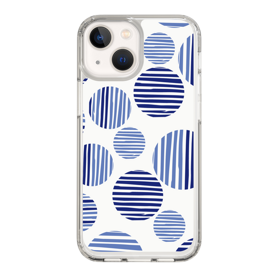 スリムプロテクションケース［ Nordic Dot - Blue ］