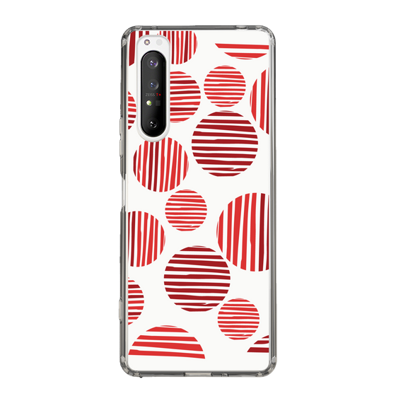 スリムプロテクションケース［ Nordic Dot - Red ］