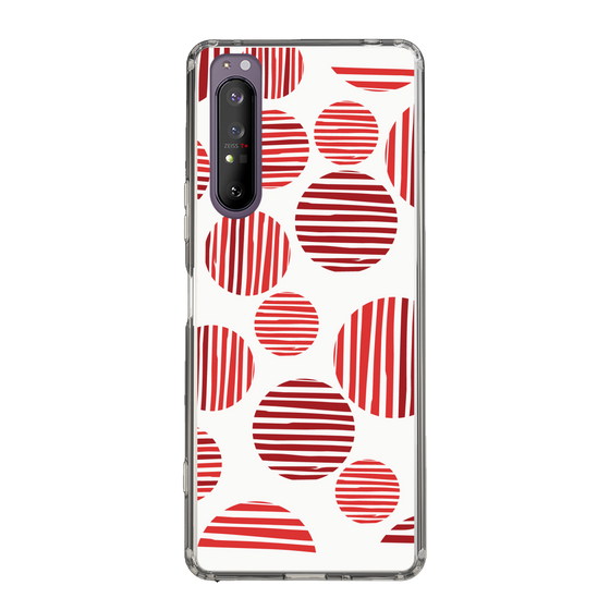 スリムプロテクションケース［ Nordic Dot - Red ］