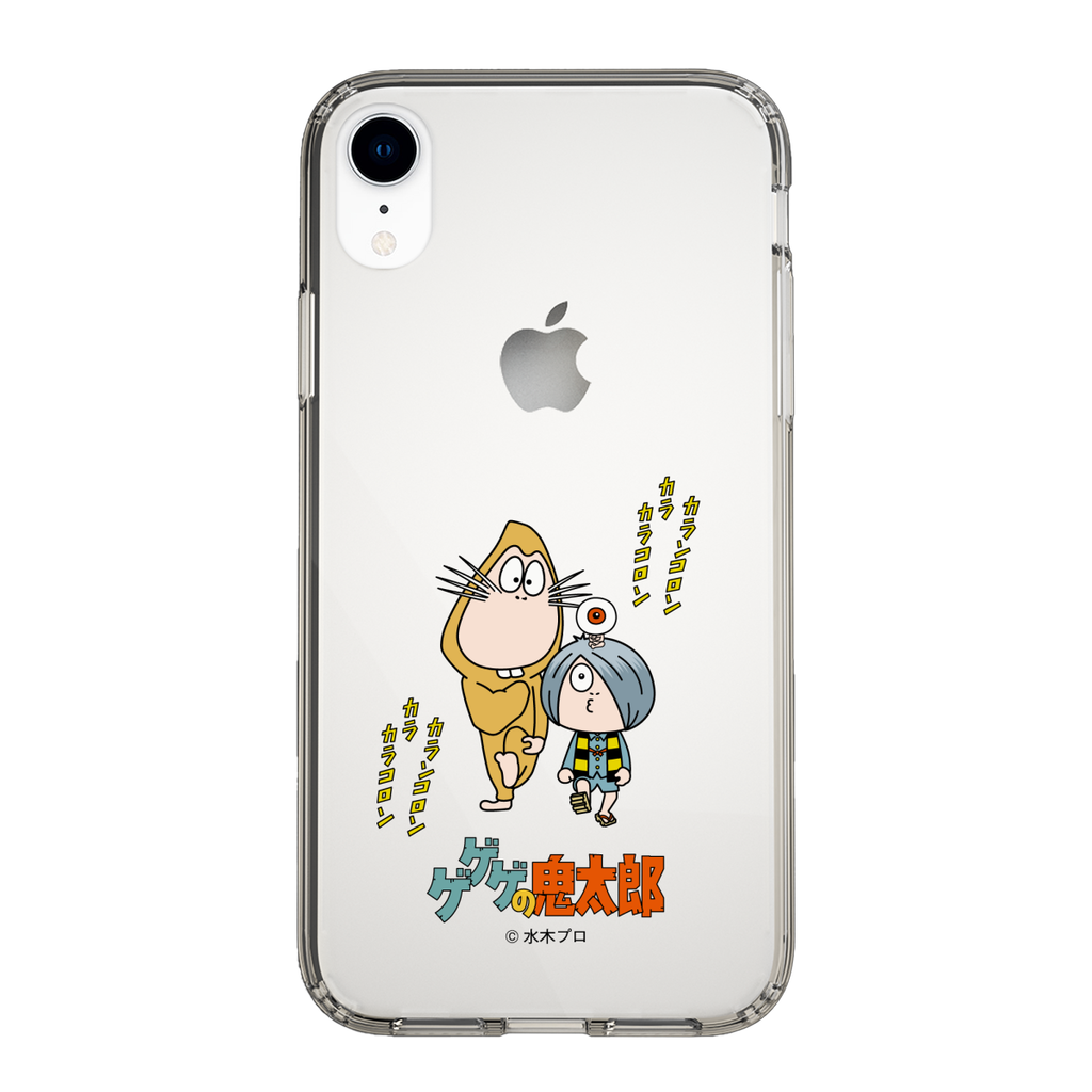 スリムプロテクションケース for Apple iPhone XR［ ゲゲゲの鬼太郎 - 鬼太郎とねずみ男 ］