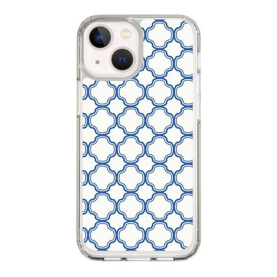 スリムプロテクションケース［ Moroccan3 - Blue ］