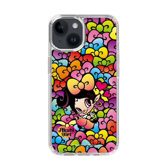 スリムプロテクションケース［ アクビガール - リボン ］