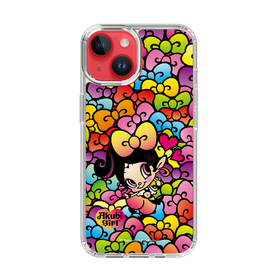 スリムプロテクションケース［ アクビガール - リボン ］