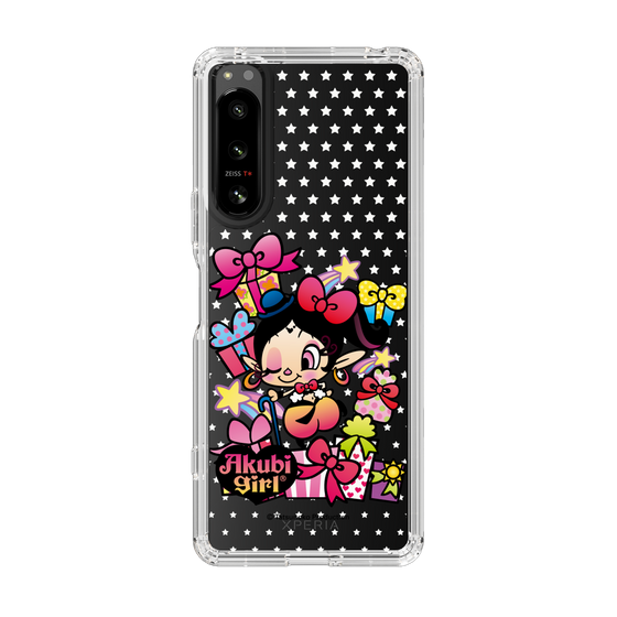 スリムプロテクションケース［ アクビガール - プレゼントリボン ］