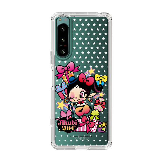 スリムプロテクションケース［ アクビガール - プレゼントリボン ］