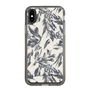 スリムプロテクションケース［ LAGUNAMOON - ボタニカルジャガード - White×Black ］